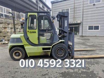 삼성클라크3.5톤 3단마스타 자동발 디젤지게차