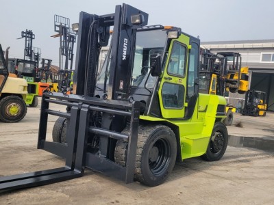 중고지게차 삼성클라크7톤 자동발 디젤지게차