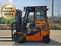 두산 2톤 좌식 전동지게차 B20NS 2020년식 / 캐빈 …
