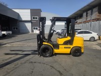 중고지게차 현대 3.3톤 더블타이어 자동발 디젤지게차 145…