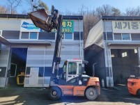 두산 7톤 지게차 / 3단마스트 힌지드